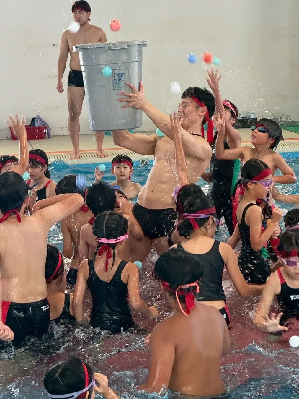 水中玉入れ